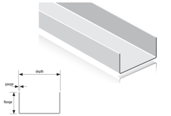 104mm x 70mm x 2.0mm x 3.0m Hadley SFS Deep U Track 104mm x 70mm x 2.0mm x 3.0m Hadley SFS Deep U Track