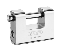 ABUS 92/80 80mm Monoblock Brass Body Shutter Padlock