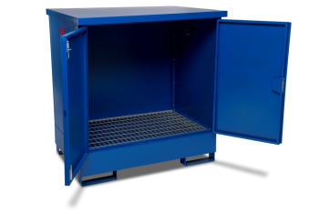 DrumBank 2 Drum Enclosed Spill Pallet 1385 x 1075 x 1345 DrumBank 2 Drum Enclosed Spill Pallet 1385 x 1075 x 1345