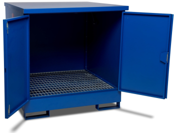 DrumBank 4 Drum Enclosed Spill Pallet 1350 x 1250 x 1350 DrumBank 4 Drum Enclosed Spill Pallet 1350 x 1250 x 1350