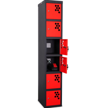 Powerstation 6 Door Battery Charging Lockers C/W Cam Locks Powerstation 6 Door Battery Charging Lockers C/W Cam Locks