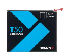 Arrow T50 Staples 12mm-1/2inch (Pack 5000) Arrow T50 Staples 12mm-1/2inch (Pack 5000)