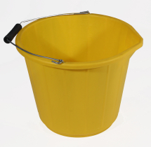 PVC Builders Bucket HD Yellow