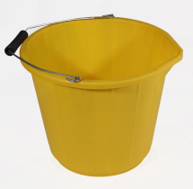 PVC Builders Bucket HD Yellow PVC Builders Bucket HD Yellow