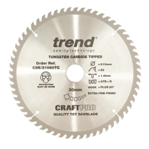 215mm x 64T x 30mm Bore Trend Craft Ali & Plastic Saw Blade 215mm x 64T x 30mm Bore Trend Craft Ali & Plastic Saw Blade