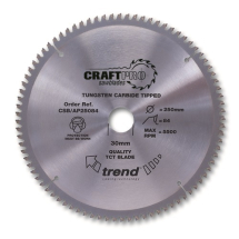 305mm x 84T x 30mm Bore Trend Craft Ali & Plastic Saw Blade 305mm x 84T x 30mm Bore Trend Craft Ali & Plastic Saw Blade