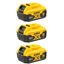 Dewalt 18v XR 5Ah Battery (Pack of 3)