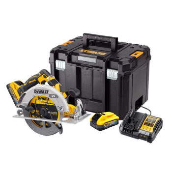 Dewalt 18V XR Brushless 190mm Circular Saw c/w 2x 5Ah Powerstack Batteries Dewalt 18V XR Brushless 190mm Circular Saw c/w 2x 5Ah Powerstack Batteries