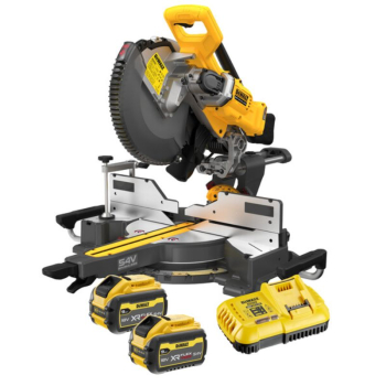 Dewalt XR 54v FlexVolt 305mm Slide Mitre Saw c/w 2 x 9Ah Dewalt XR 54v FlexVolt 305mm Slide Mitre Saw c/w 2 x 9Ah