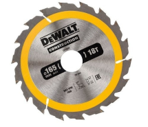 Dewalt Construction Circular Saw Blade 165 x 30 x 18T (AC)