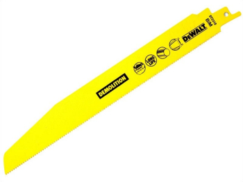 Dewalt Extreme 228mm Recip Blade 10tpi (Pack 5) Dewalt Extreme 228mm Recip Blade 10tpi (Pack 5)