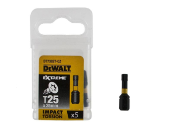 Dewalt 25mm T25 IR Torsion Insert Bit (Pack 5) Dewalt 25mm T25 IR Torsion Insert Bit (Pack 5)
