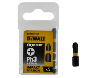 Dewalt 25mm Ph3 IR Torsion Insert Bit (Pack 5)