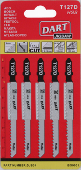 T127D Jigsaw Blades (Pack 5)