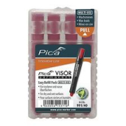 Pica 991/40 Visor Permanent Easy-Refil Pack Red