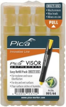 Pica 991/44 Visor Permanent Easy-Refil Pack Yellow