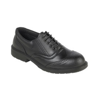 Black Safety Brogue Shoe Size 9