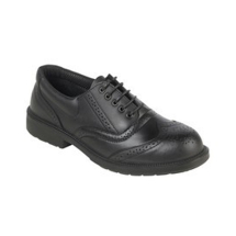 Black Safety Brogue Shoe Size 7