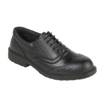 Black Safety Brogue Shoe Size 8