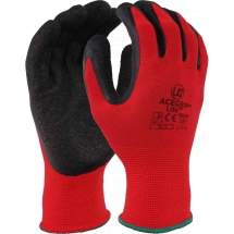 Colour Cut (1) Red Builders Gloves Sz 10