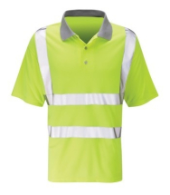 Hi-Vis Yellow Polo Shirt (L)