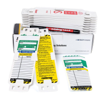 Box of 10 Laddertag Holders + 10 Inserts + 1 Pen Box of 10 Laddertag Holders + 10 Inserts + 1 Pen