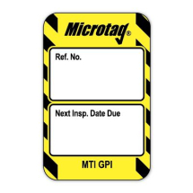 Microtag Insert - Next Inspect Due Date - Green