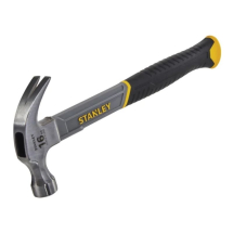 Stanley Curved Claw Fibreglass Shaft Hammer 450g (16oz)