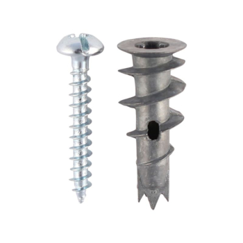 Metal Plasterboard Fixings c/w Screws (Bag 75) Metal Plasterboard Fixings c/w Screws (Bag 75)