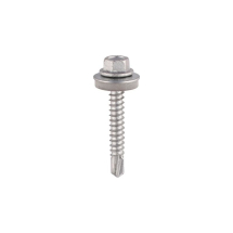 5.5 x 32mm Hex Light Tek Screw c/w 16mm Washer (Box 250) 5.5 x 32mm Hex Light Tek Screw c/w 16mm Washer (Box 250)