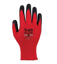 Traffi Centric Cut 3131X Rubber Coated Glove (Red) Sz9