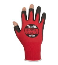 Traffi Metric Cut Level 3X21A P/U Coated Glove (Red) Sz10