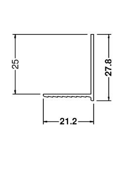E25 Edge Trim 3.0m Length E25 Edge Trim 3.0m Length