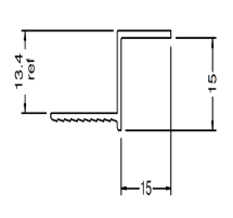 RD15 Deep Reveal Trim 3.0m Length RD15 Deep Reveal Trim 3.0m Length