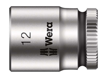 Wera Zyklop 1/4Inch Drive Socket 12mm Wera Zyklop 1/4Inch Drive Socket 12mm