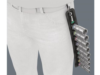 Wera Belt B 3/8Inch Deep Socket Set on Belt 9Pce Wera Belt B 3/8Inch Deep Socket Set on Belt 9Pce