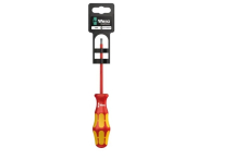 Wera Kraftform Plus 160i VDE Insulated Screwdriver Slotted Wera Kraftform Plus 160i VDE Insulated Screwdriver Slotted