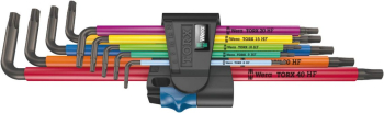 Wera 967/7 Multicolour HF 1 Torx L-Key Set, Long 9 Piece Wera 967/7 Multicolour HF 1 Torx L-Key Set, Long 9 Piece