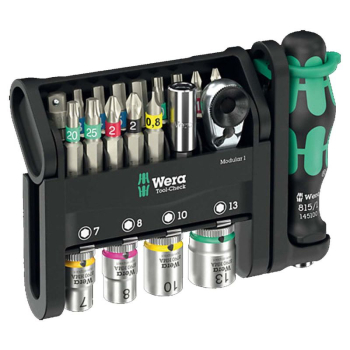 Wera Tool-Check Modular 21 Piece Socket & Bit Set Wera Tool-Check Modular 21 Piece Socket & Bit Set