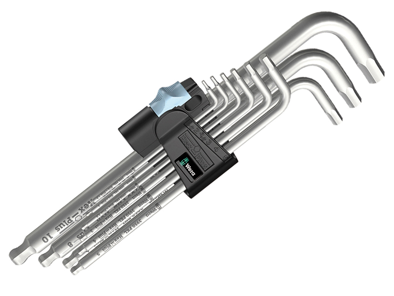 Perfix Key Tool 3950 PKL/9 Stainless Steel Hex-Plus Key Set of 9 - ADA Fastfix Ltd